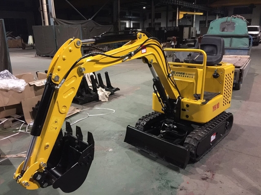 Máquina escavadora da esteira rolante do mini cilindro do dobro da máquina da máquina escavadora SJ10 mini para a área de trabalho pequena 950kgs